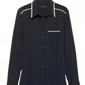 Banana Republic Women's Dillon Classic-Fit Piped Shirt